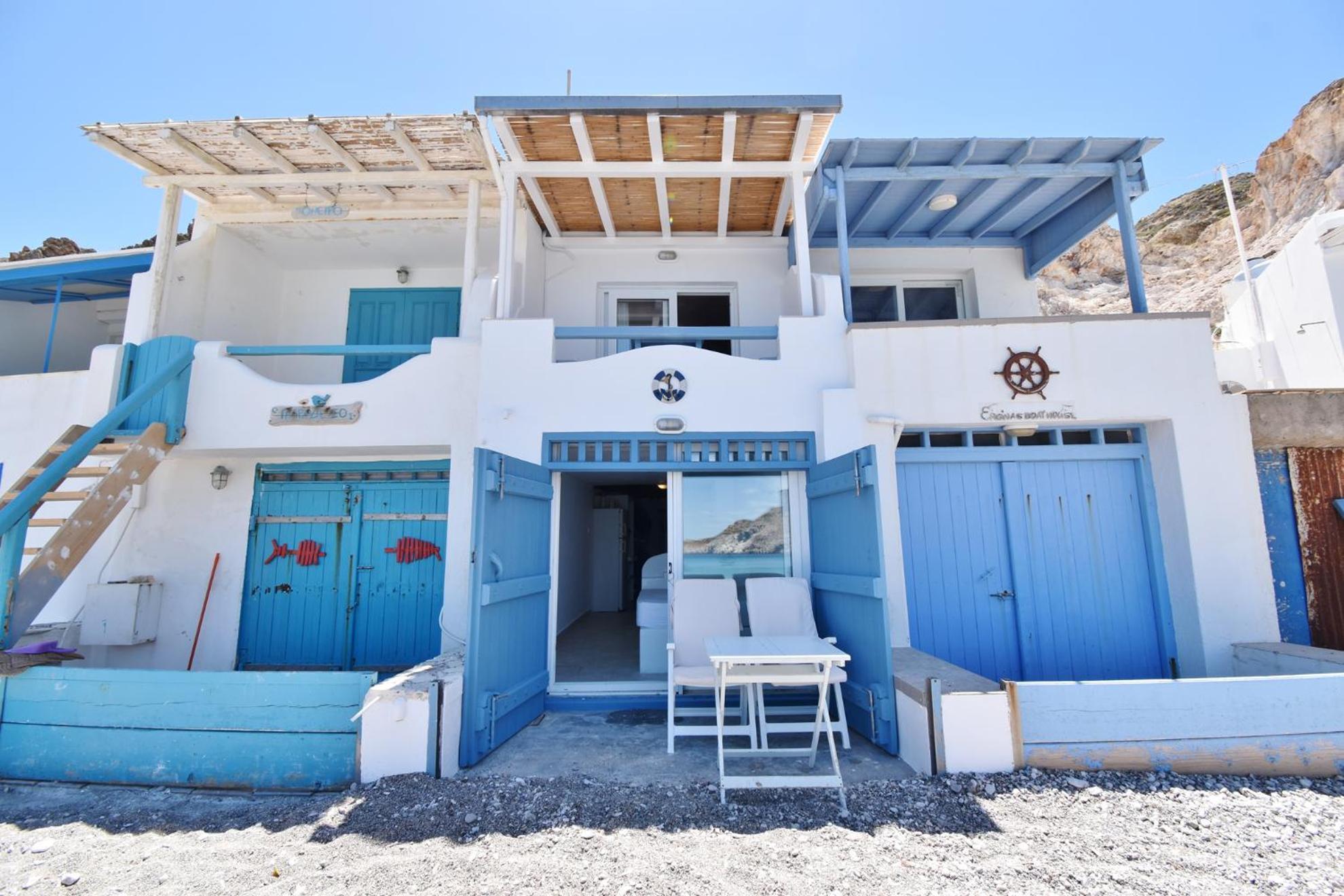 Blue Mare Apartments On The Beach Firopotamos Cameră foto
