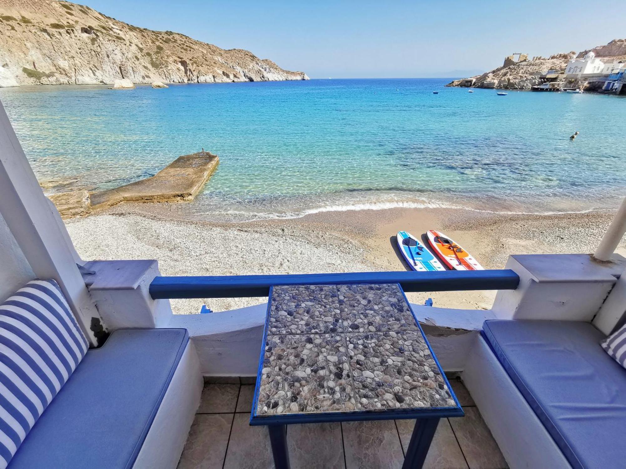 Blue Mare Apartments On The Beach Firopotamos Cameră foto